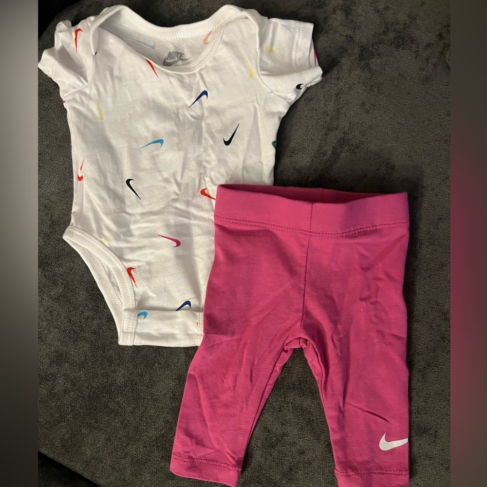 Nike pink newborn outfit